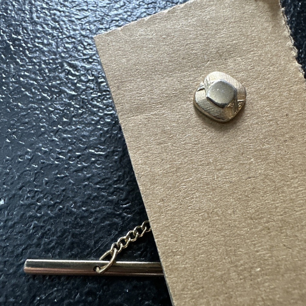 Swank‎  Vintage Tie Bar Clips Pins Gold